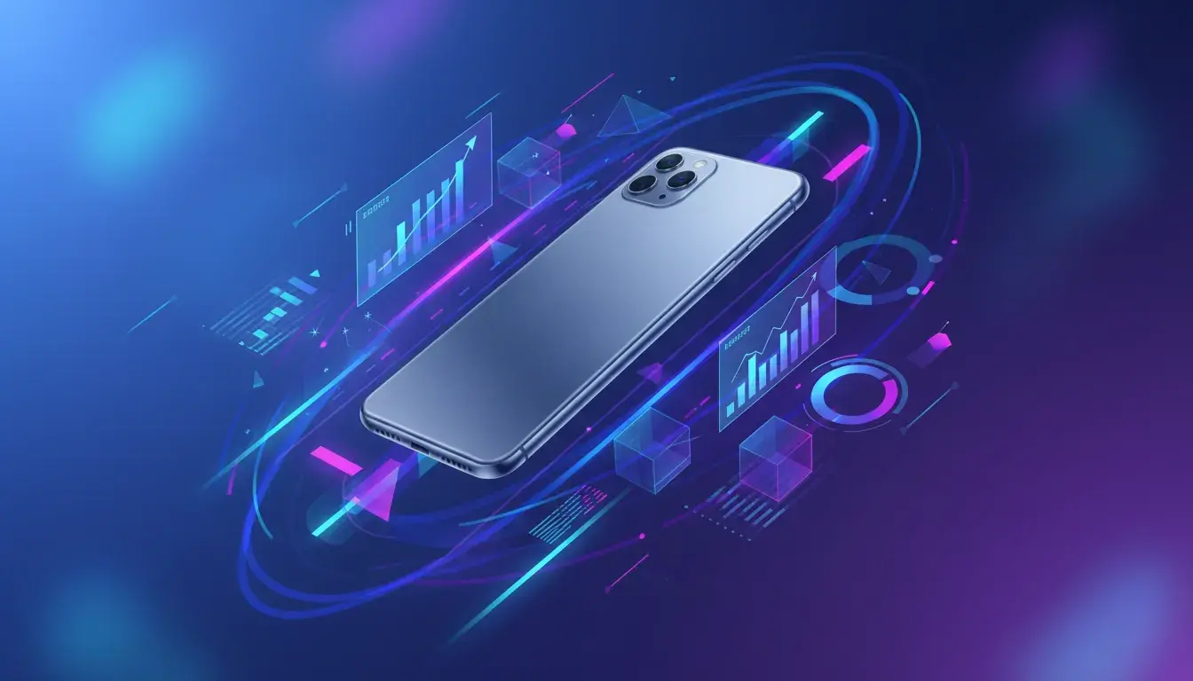 Tableau de bord analytique montrant les métriques de performance d'applications mobiles