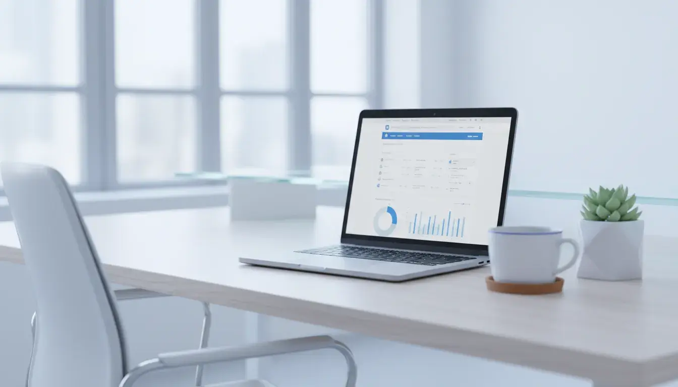 Technical SEO audit checklist displayed on computer screen with website performance metrics and optimization tools